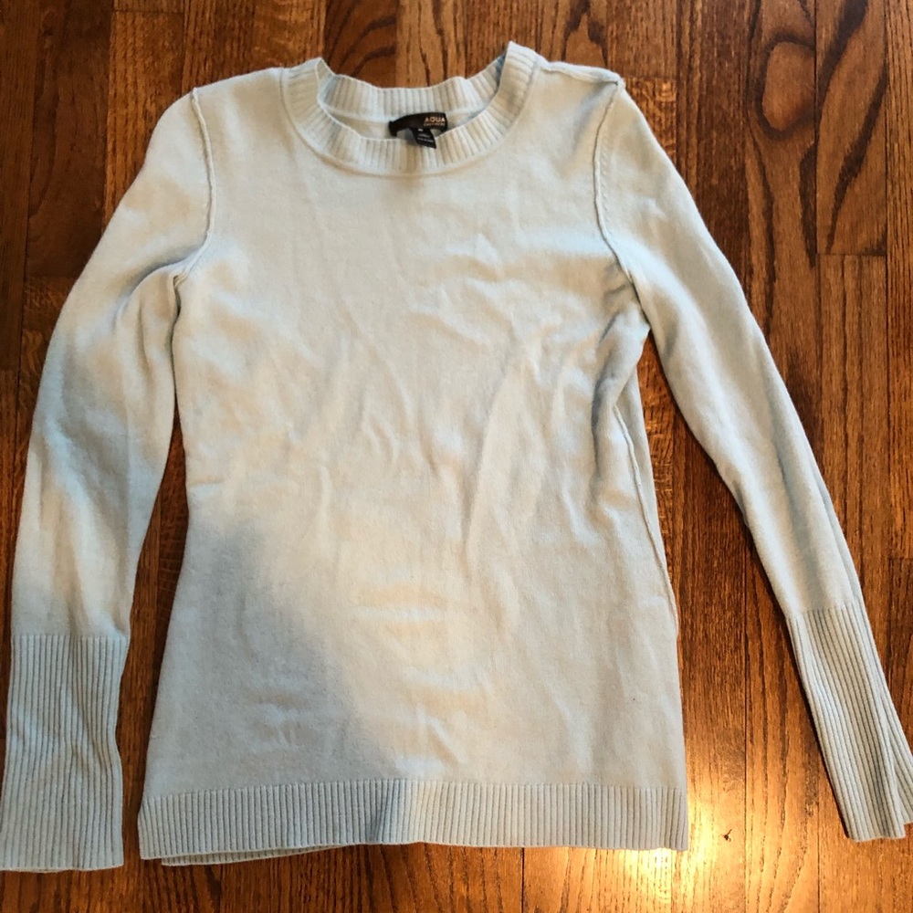 Aqua Cashmere Sweater
